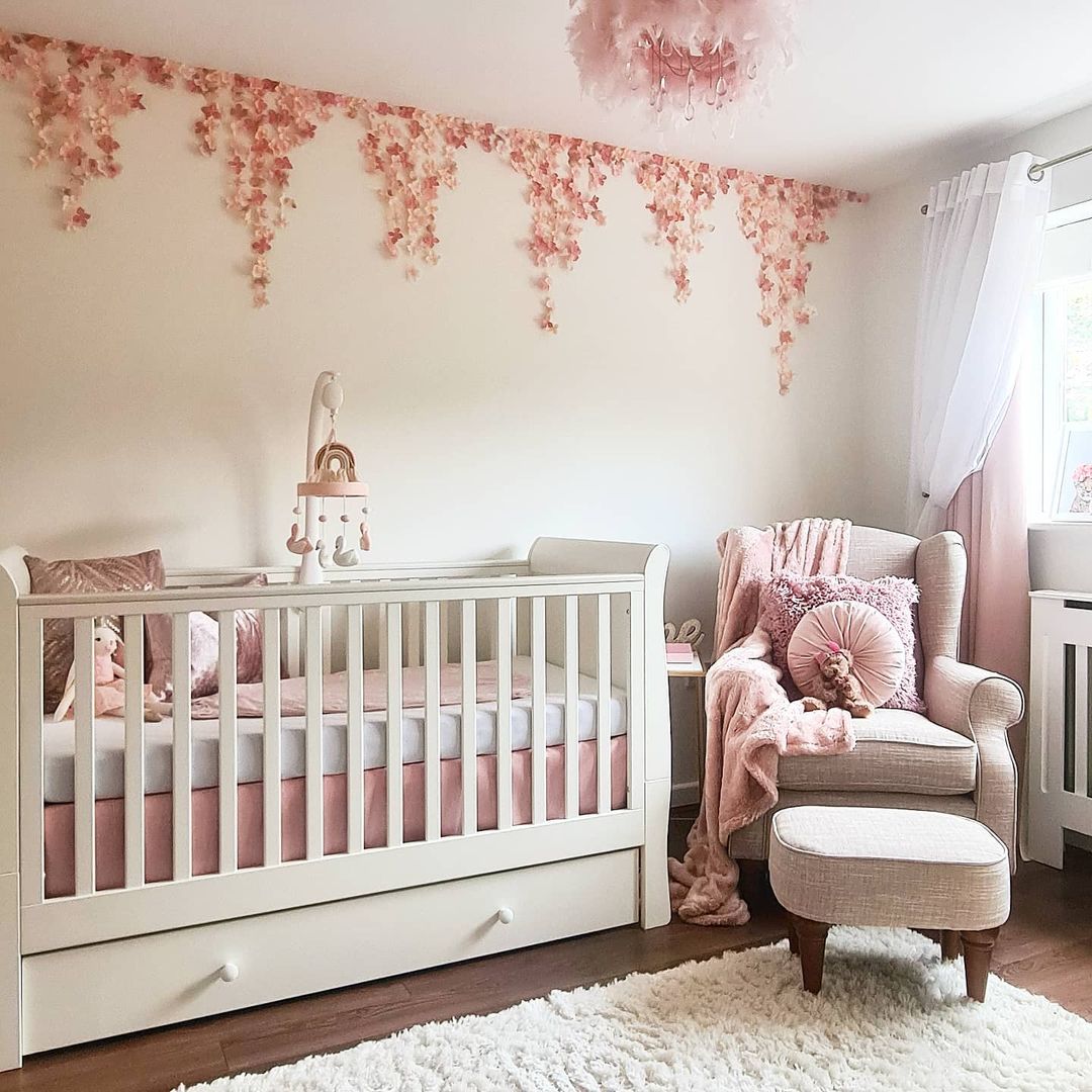 Elegant Pink Floral Nursery