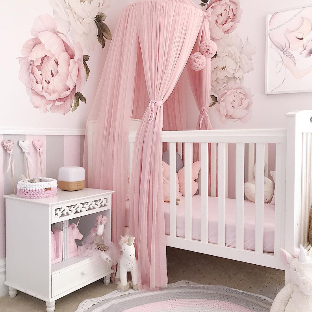 Elegant Pink Floral Nursery