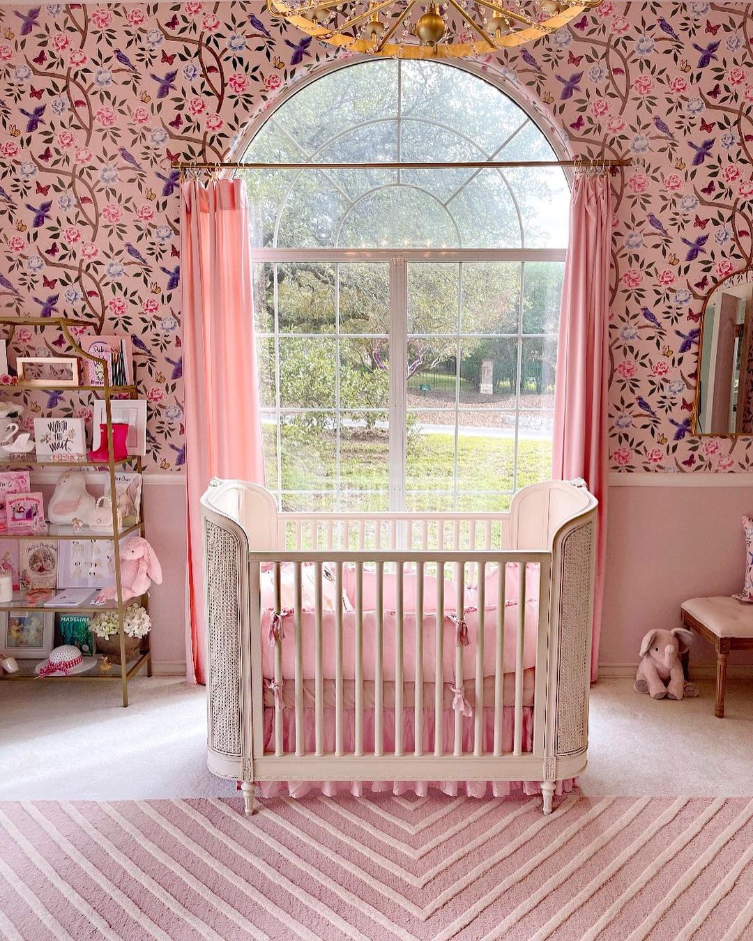 Bright Pink Floral Nursery