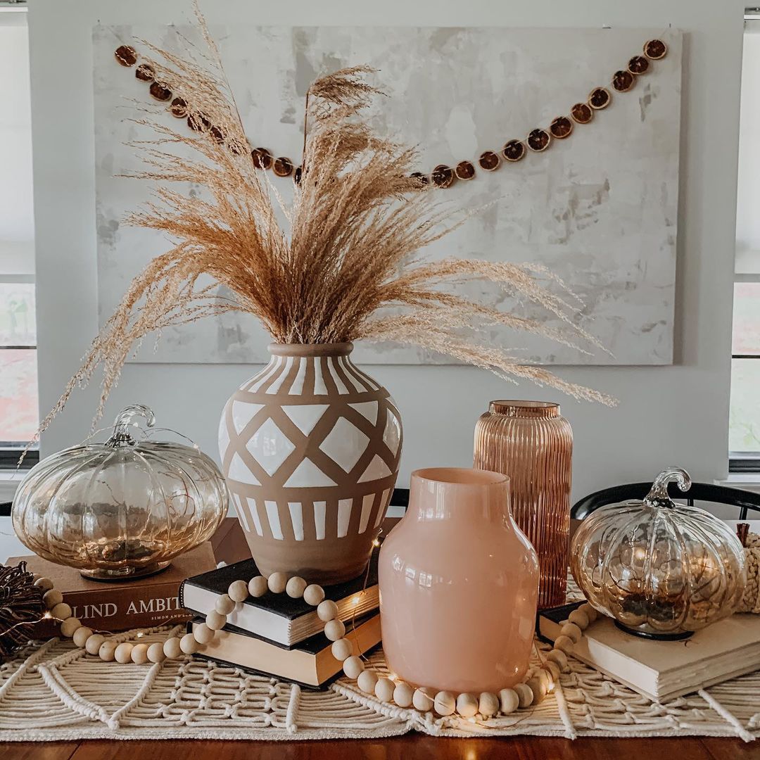 Minimalist Boho Fall Table Display