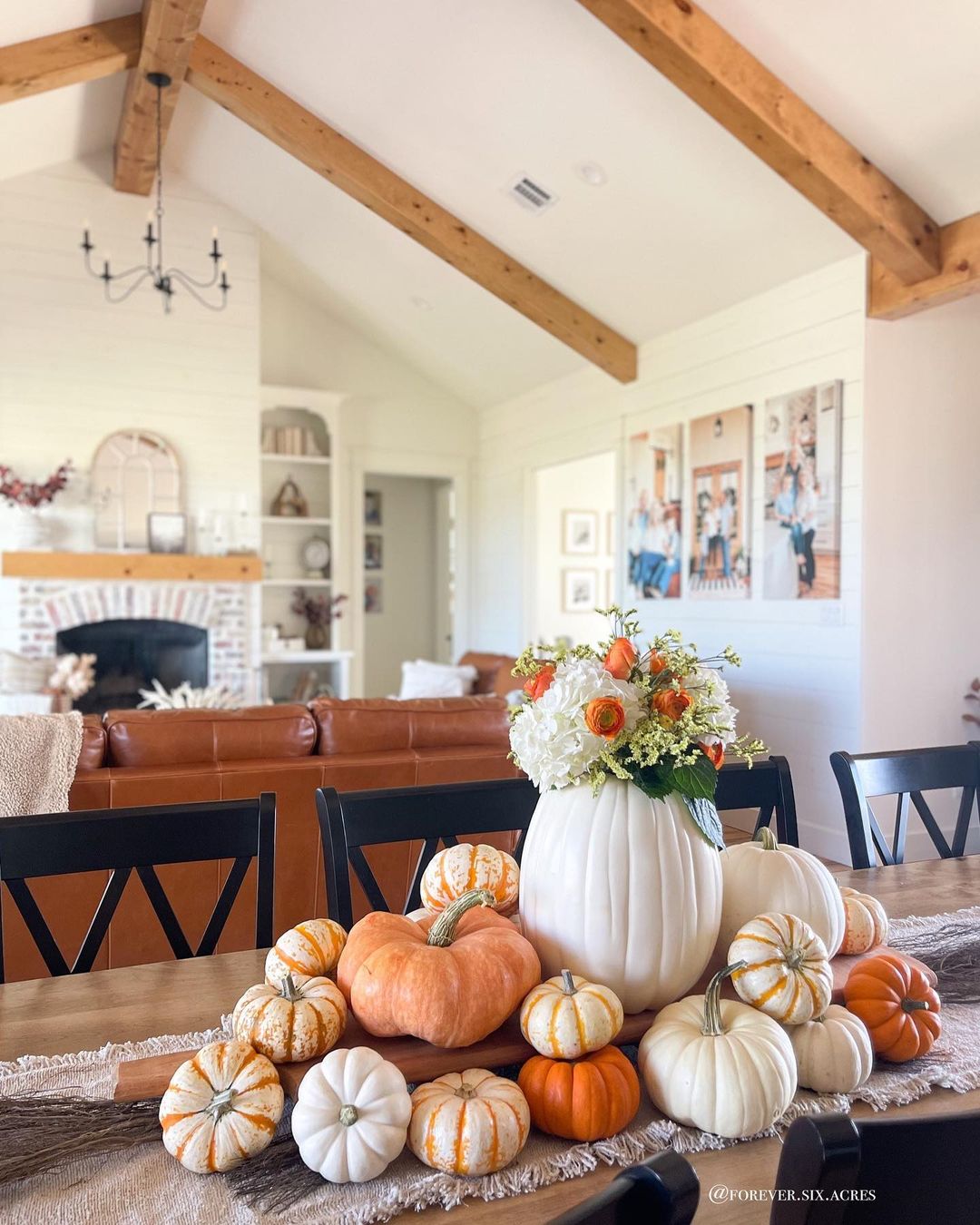 Elegant Pumpkin Vase Centerpiece