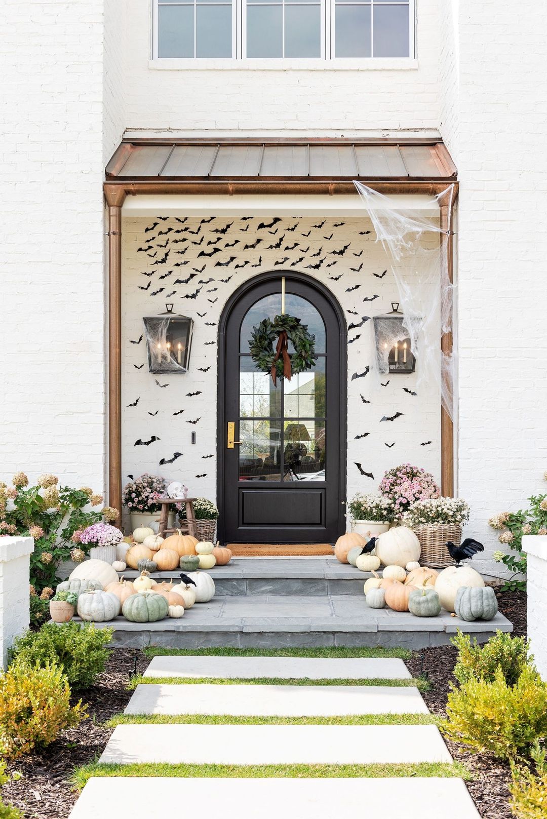 Spooky Yet Elegant Fall Porch Display