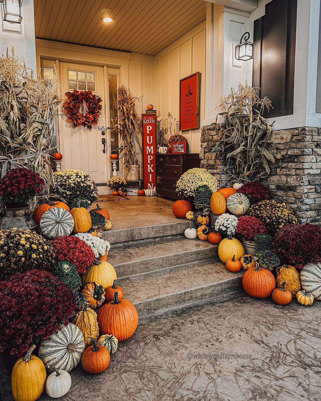 Pumpkin Paradise for a Cozy Fall Porch