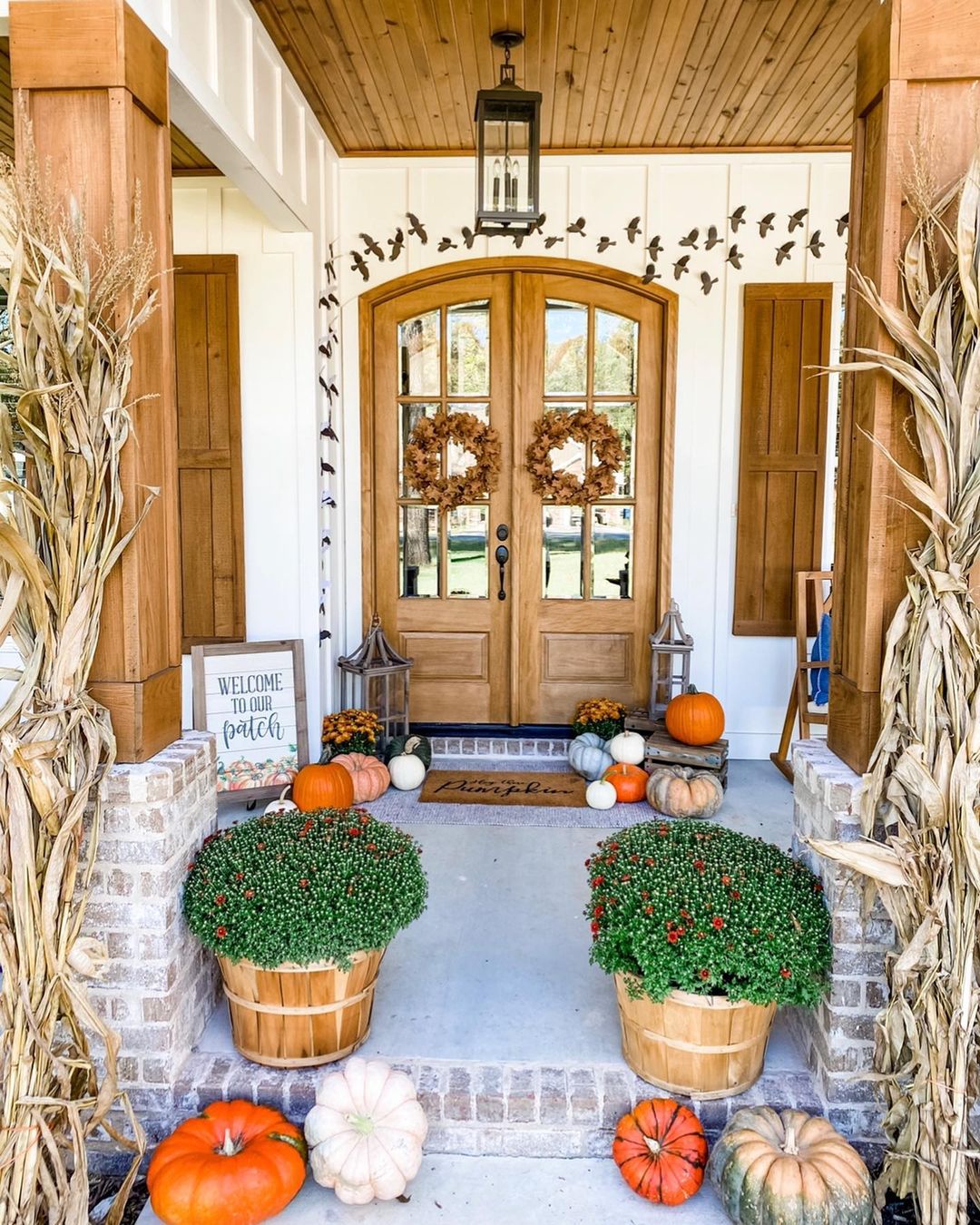 Harvest-Inspired Porch with Rustic Charm