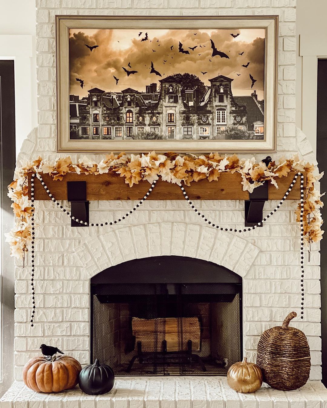 Decorate Your Mantel with Subtle Halloween Flair