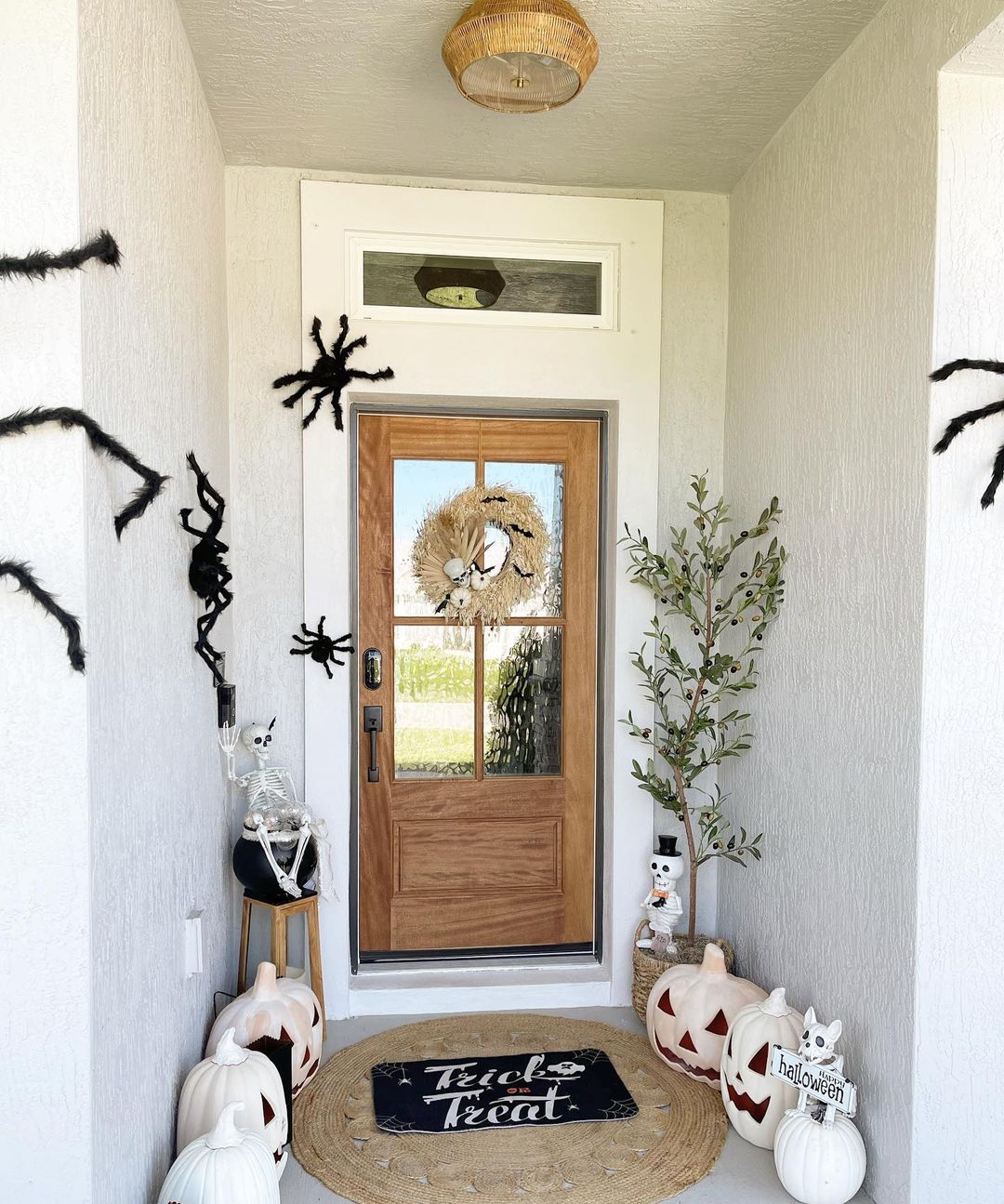 Design a Welcoming Halloween Porch with Neutral Accents