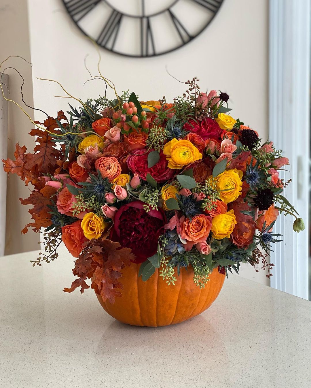 Abundant Fall Harvest Pumpkin Arrangement