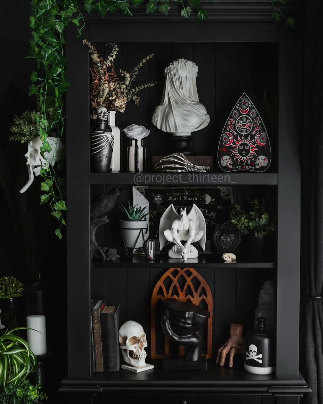  Curate a Gothic Shelf with Dark Artefacts and Mysterious Symbols