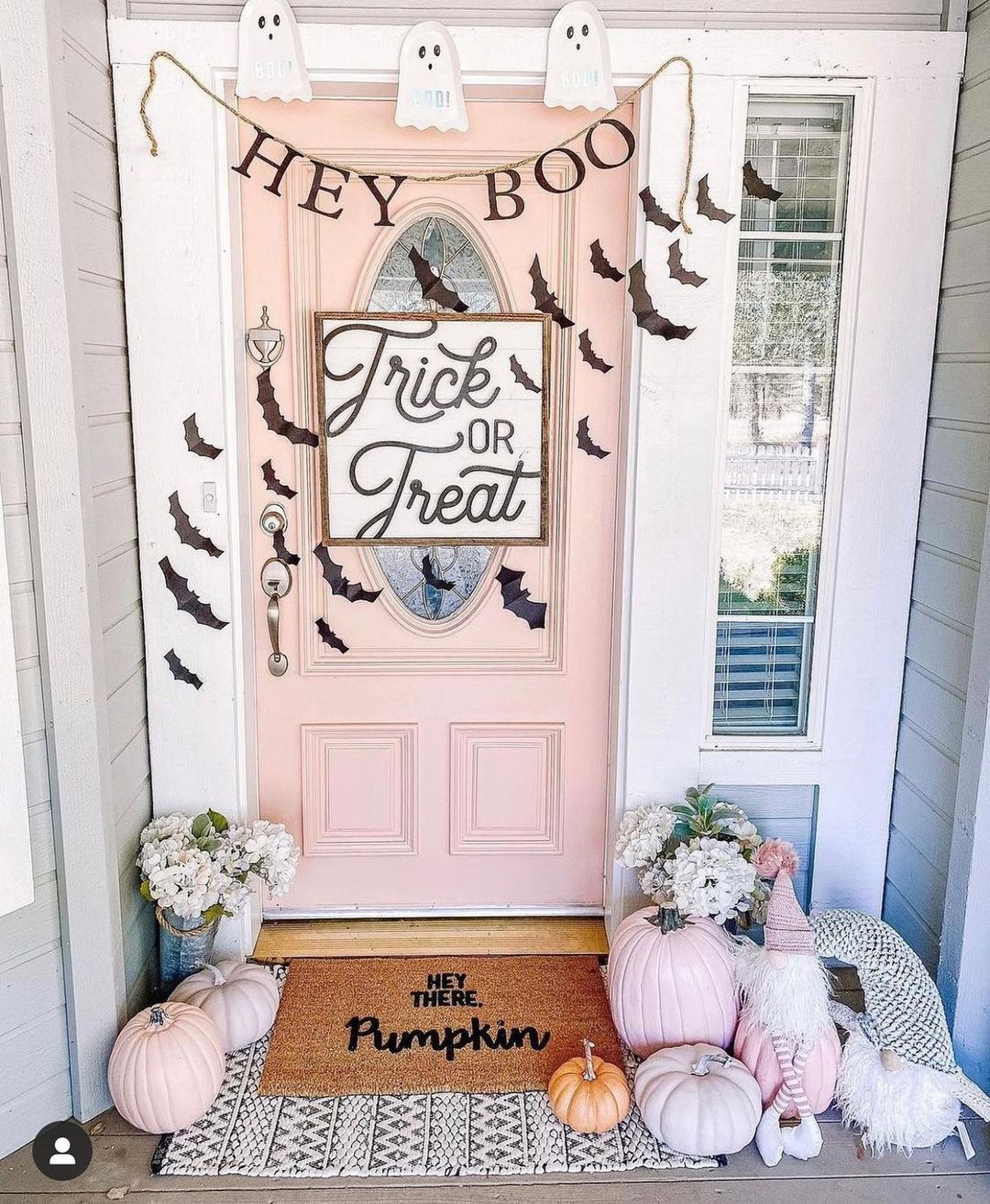 Soft and Sweet Halloween Porch with a Playful Twist