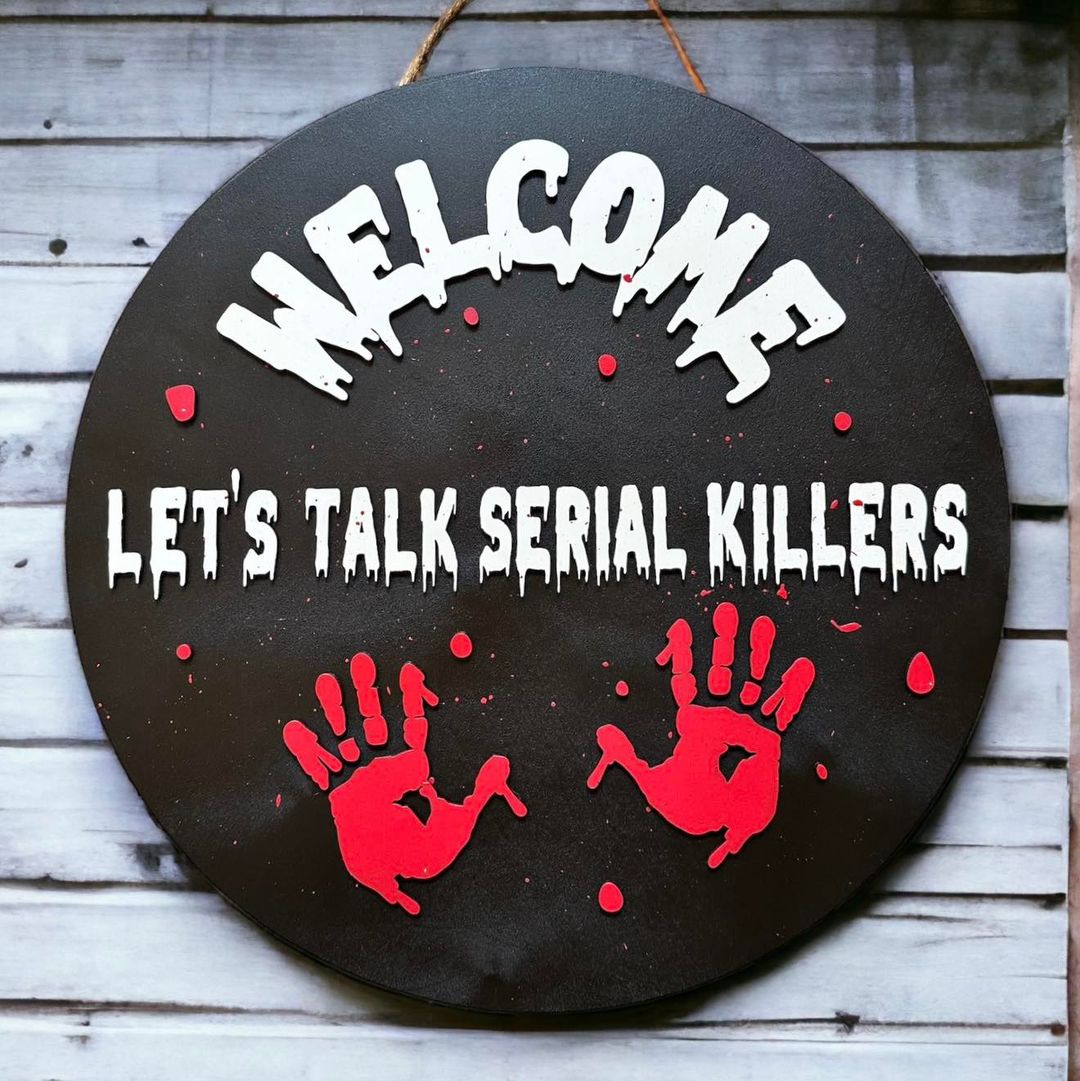 Bold and Darkly Humorous Halloween Sign for Thrill Seekers