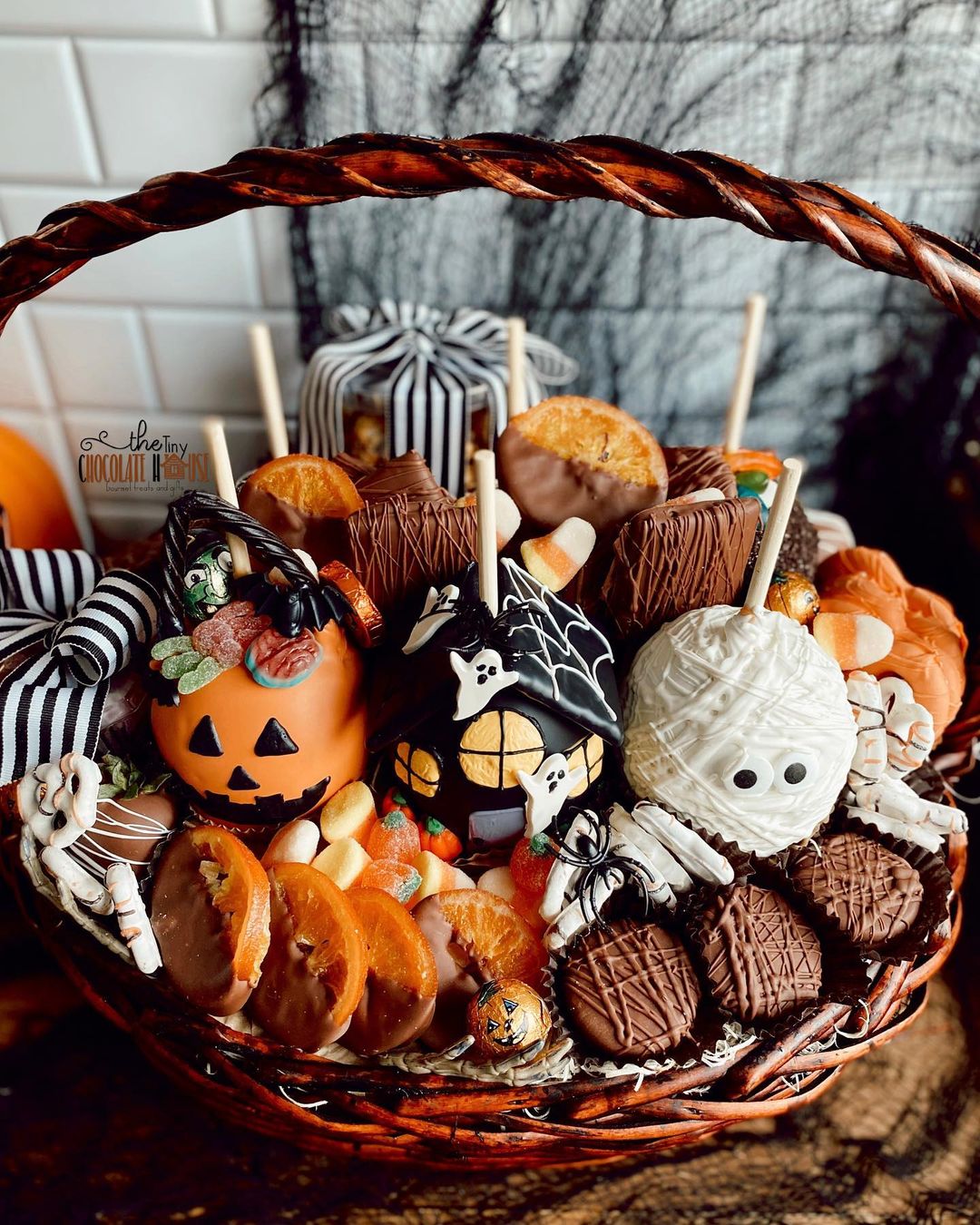 Elevate Your Spooky Basket with Themed Chocolate Delights