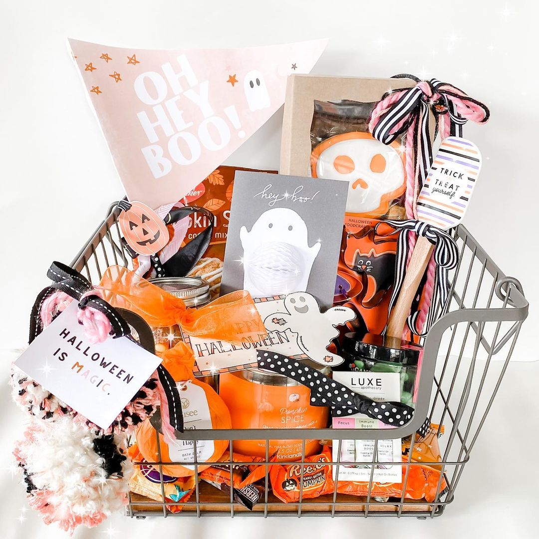 Festive Halloween Treat Basket