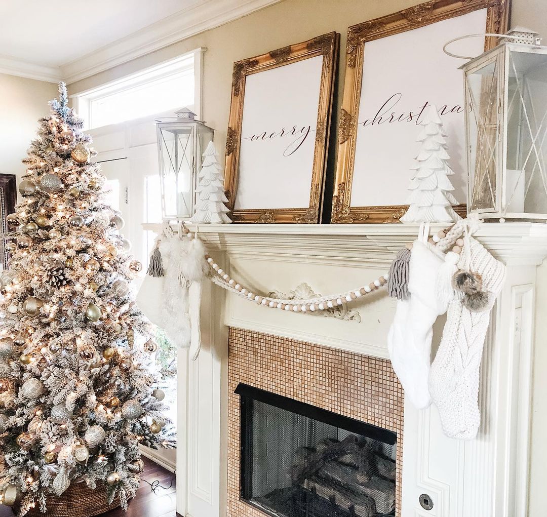 Create a Cozy Christmas Nook with White and Gold Accents