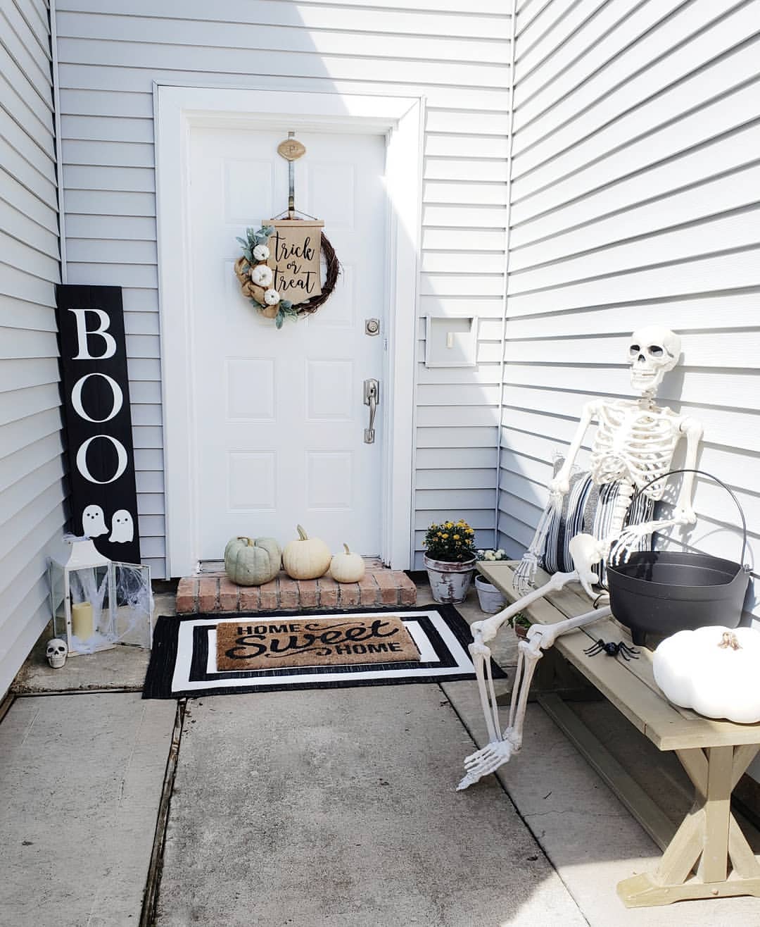 Pick Your Poison: Skeleton Bar Cart for a Spooky Porch