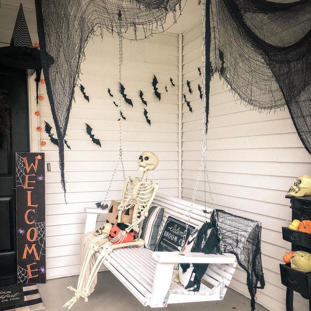 Create a Spooky Welcome with a Skeleton Swing Setup