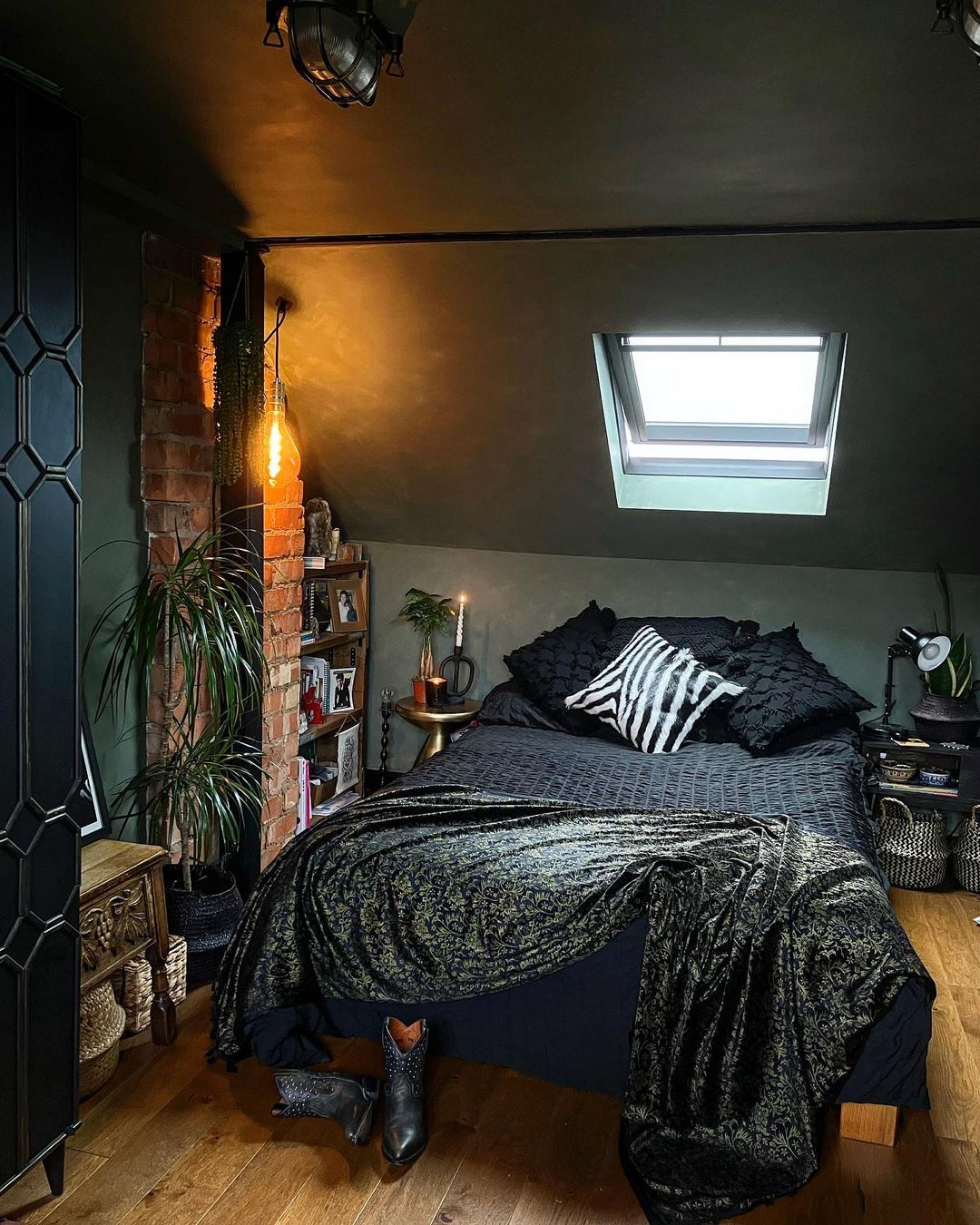 Opt for Moody Lighting and Rich Textiles