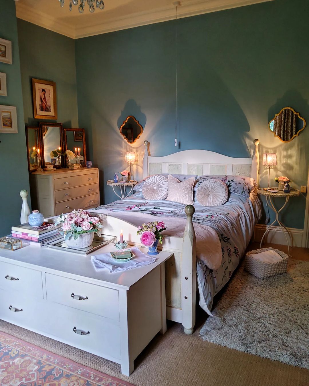 Combine Romantic Lighting with Soft, Feminine Decor