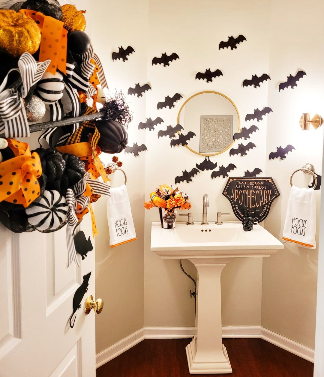 Create a Spooky Fireplace Focal Point with Bats and Spiders