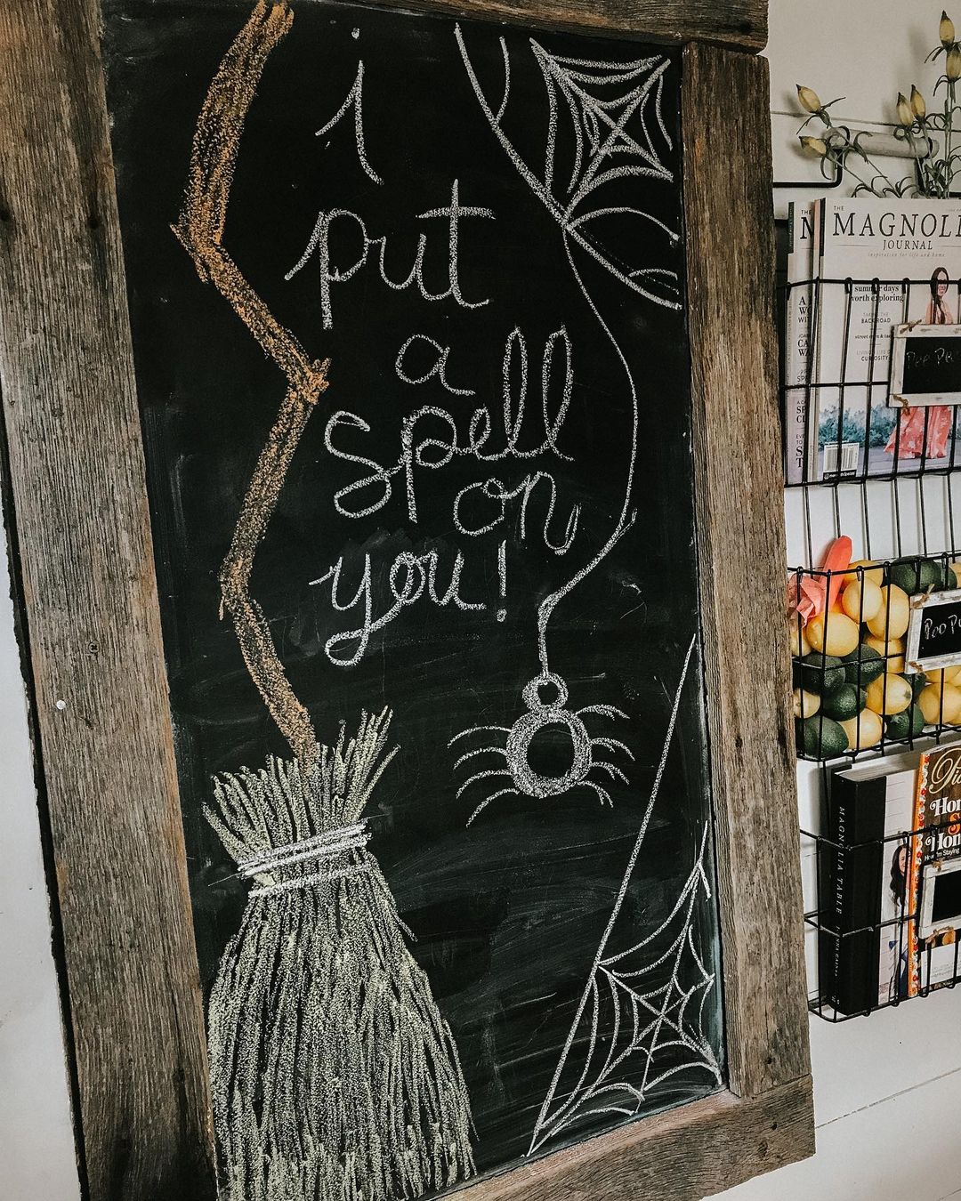 Cast a Spell with a Simple and Spooky Chalkboard