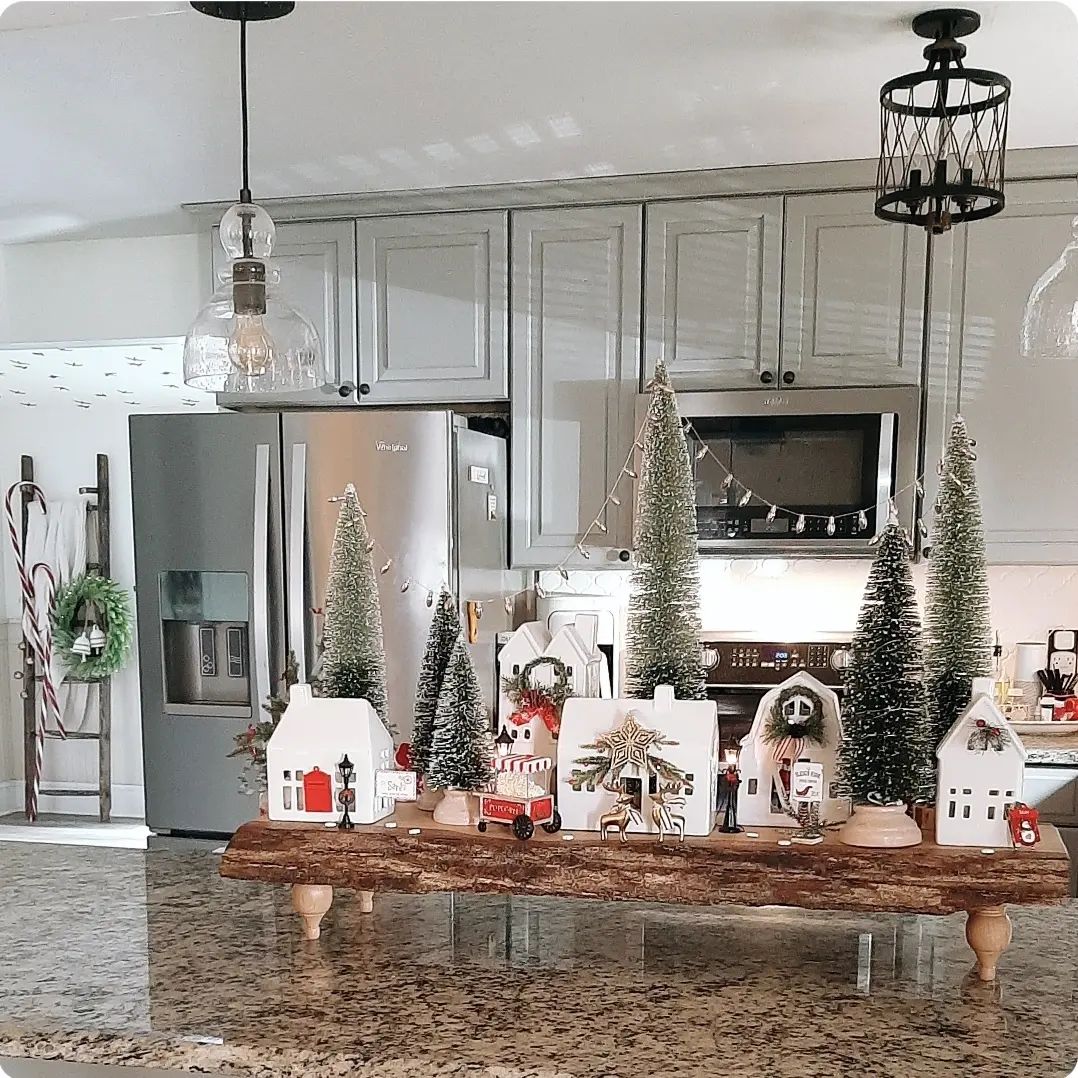 Create a Mini Winter Wonderland with a Tabletop Village Display