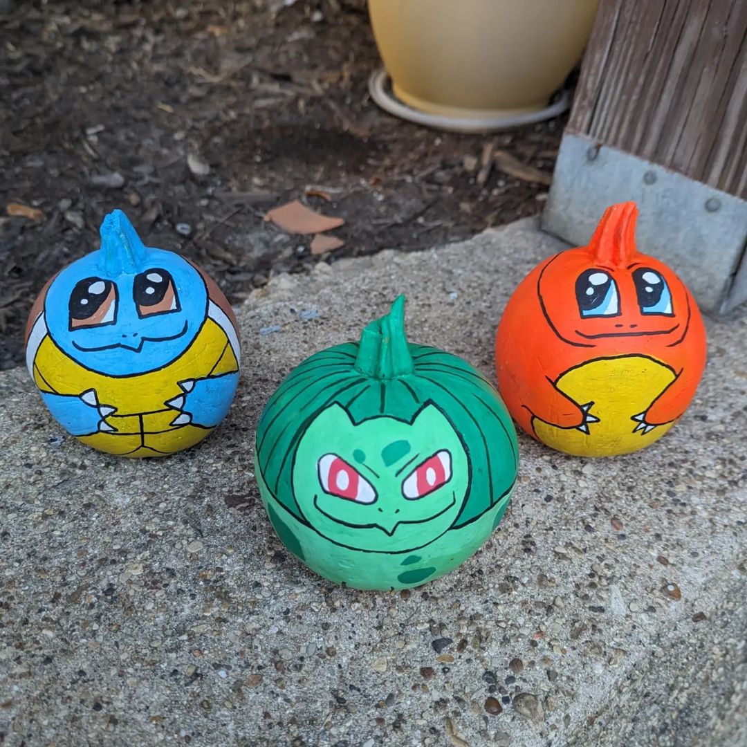 Pokémon-Themed Mini Pumpkins