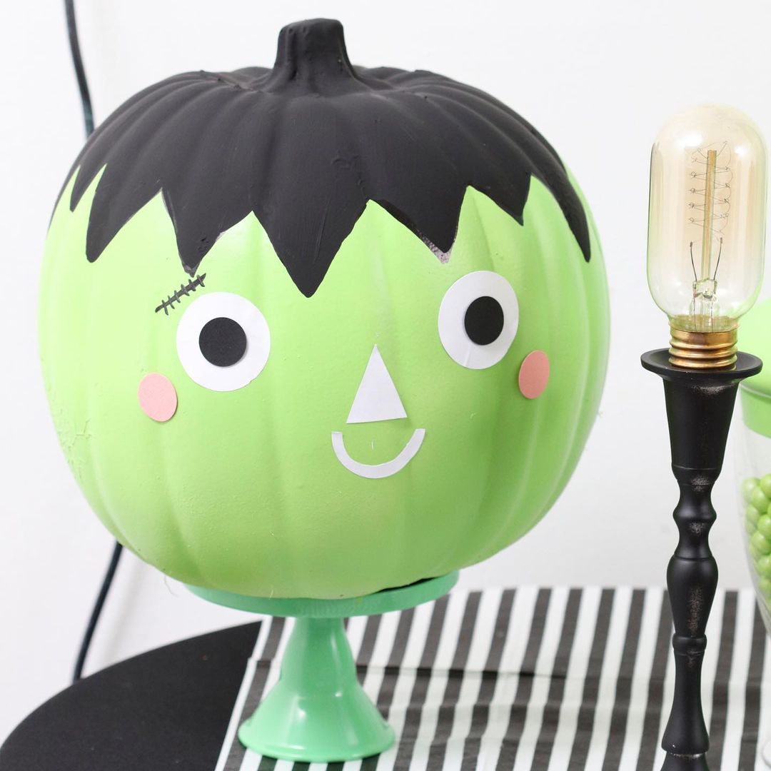 Design a Cute Frankenstein Pumpkin