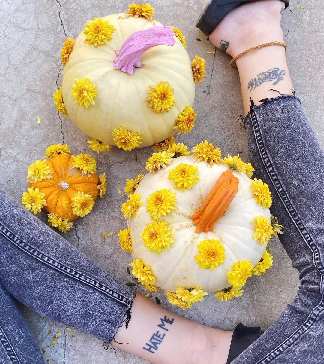 Decorate Pumpkins with Fresh Florals