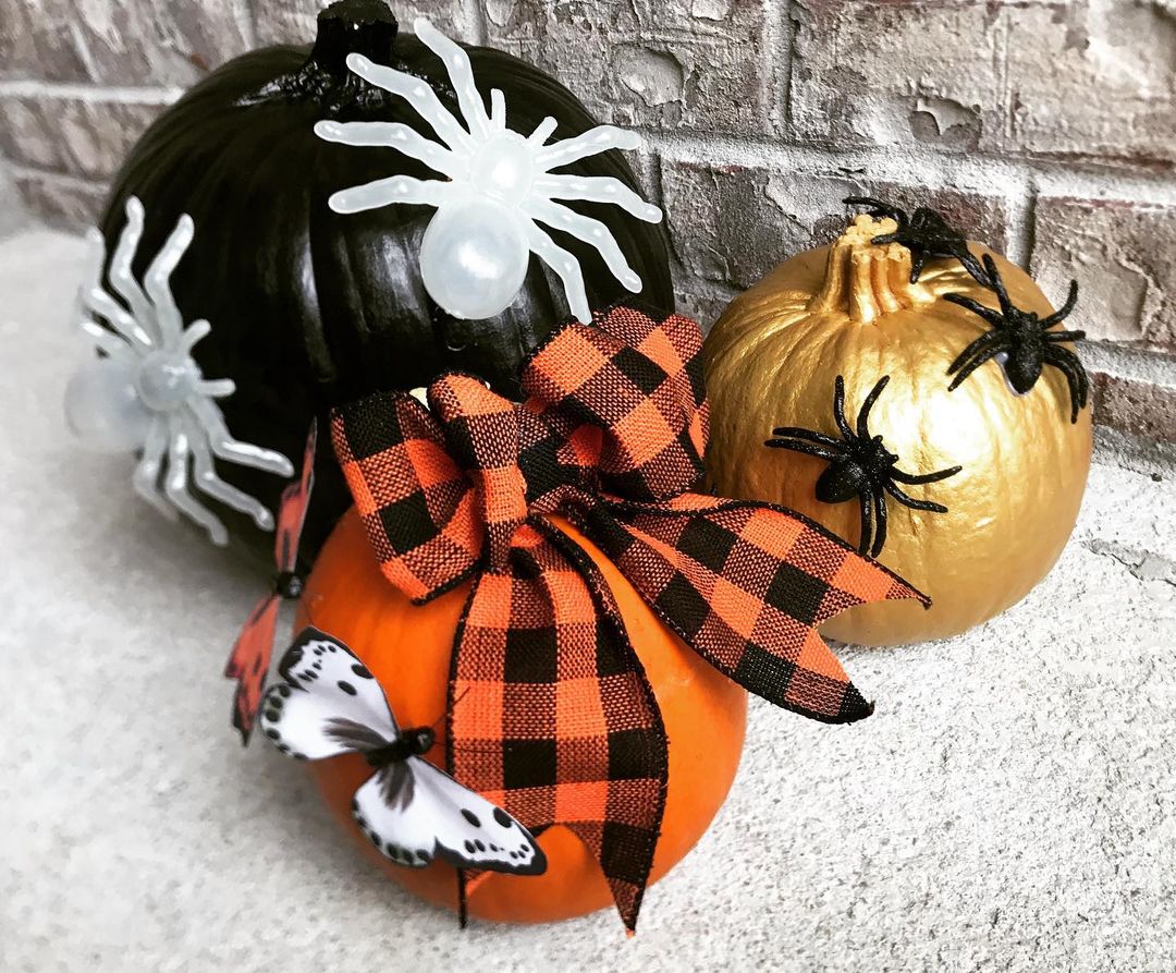 Combine Spooky and Chic Elements for Stylish Pumpkins