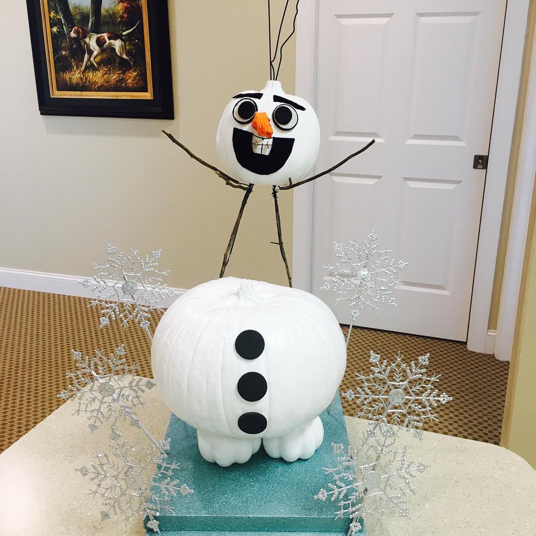 Build a Pumpkin Olaf for Winter-Themed Fun