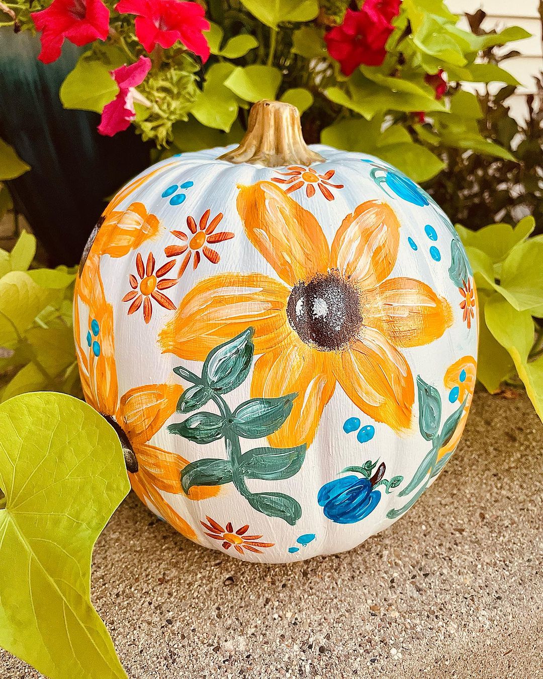 Sunny Floral Patterns for a Bright and Cheerful Pumpkin