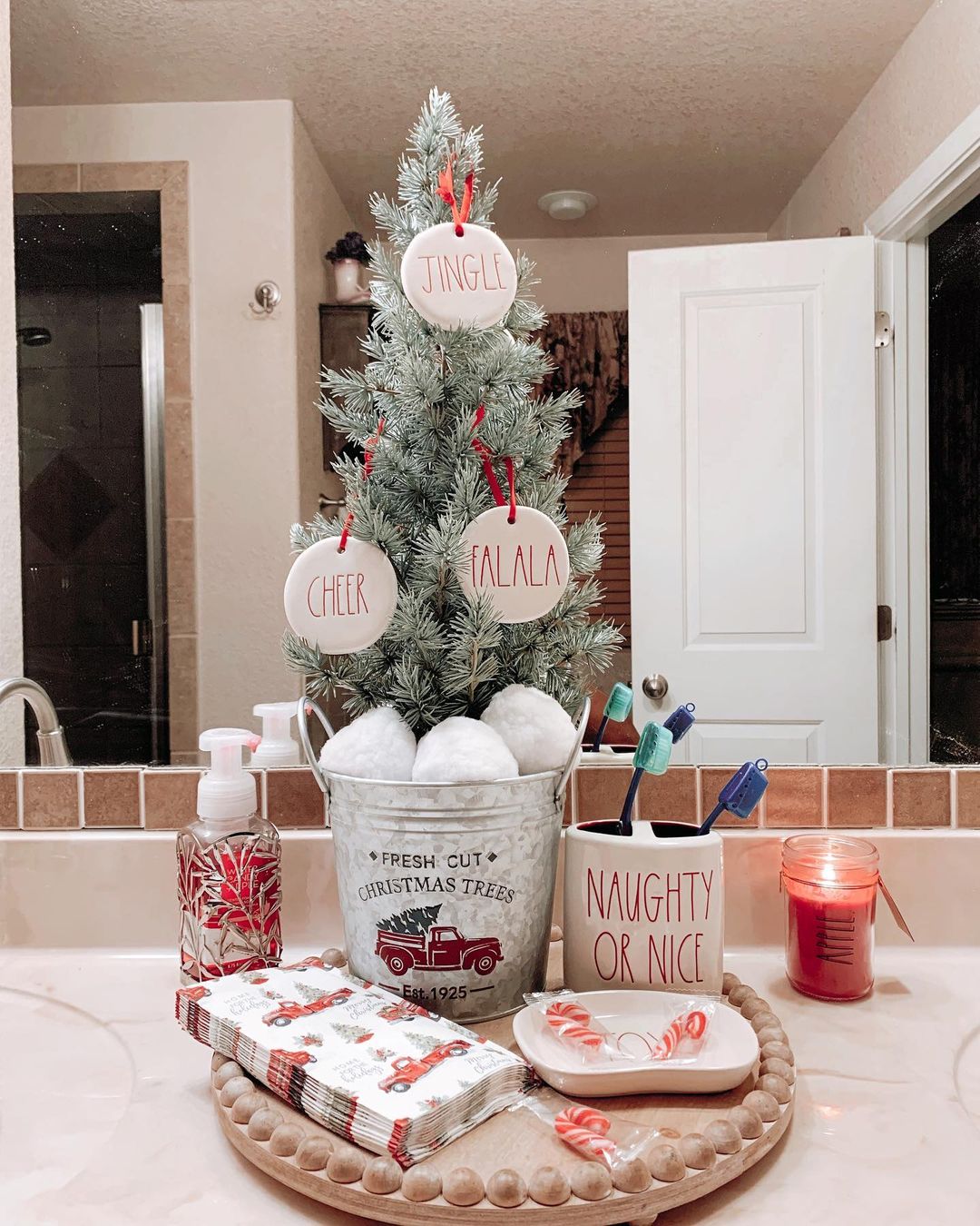 Festive Bathroom Corner