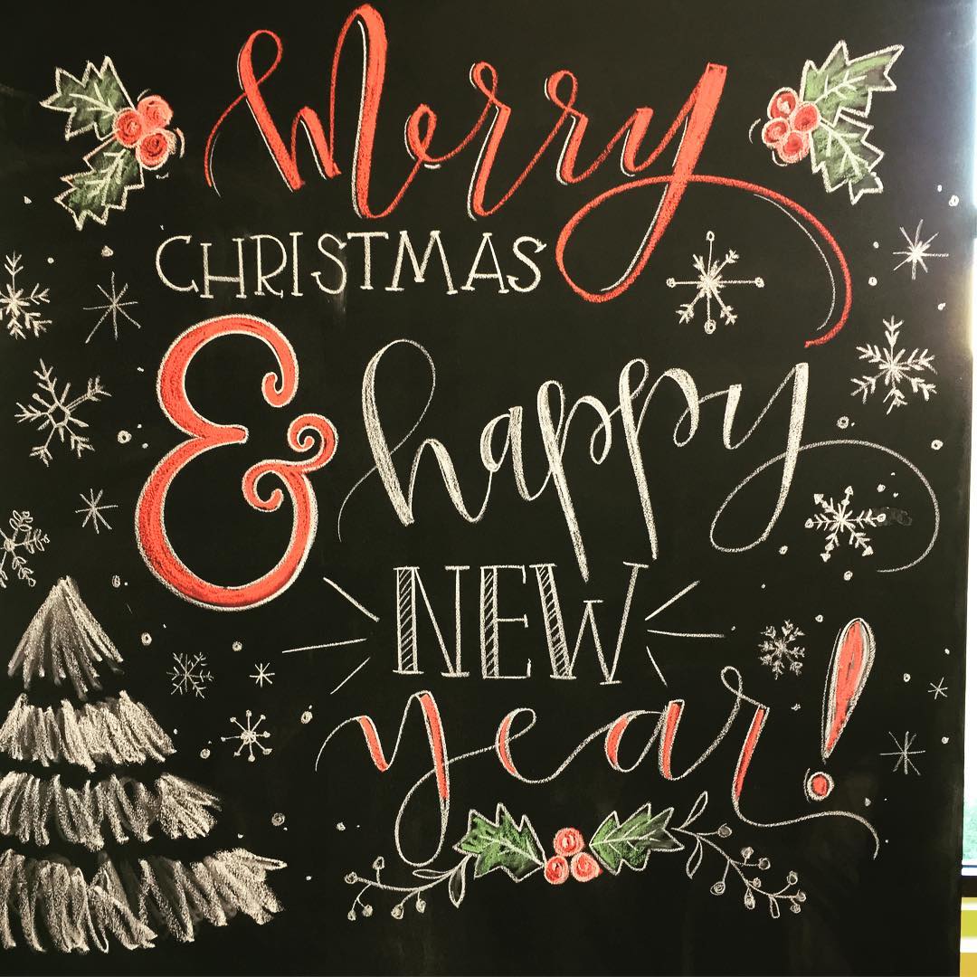  Festive Chalkboard Greetings