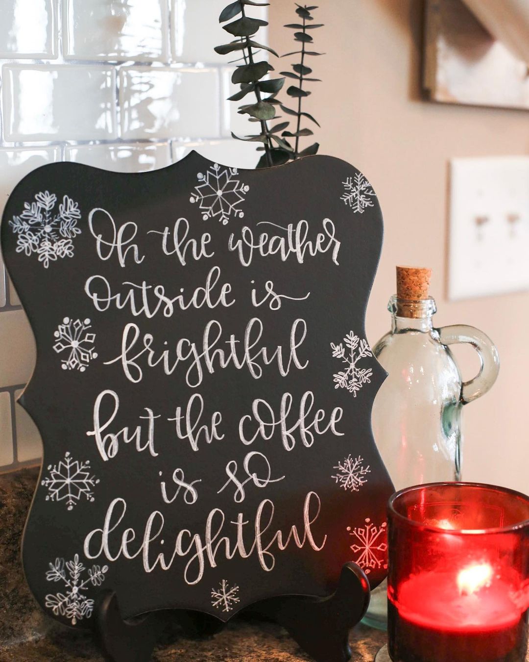 Cozy Coffee Chalkboard Sign