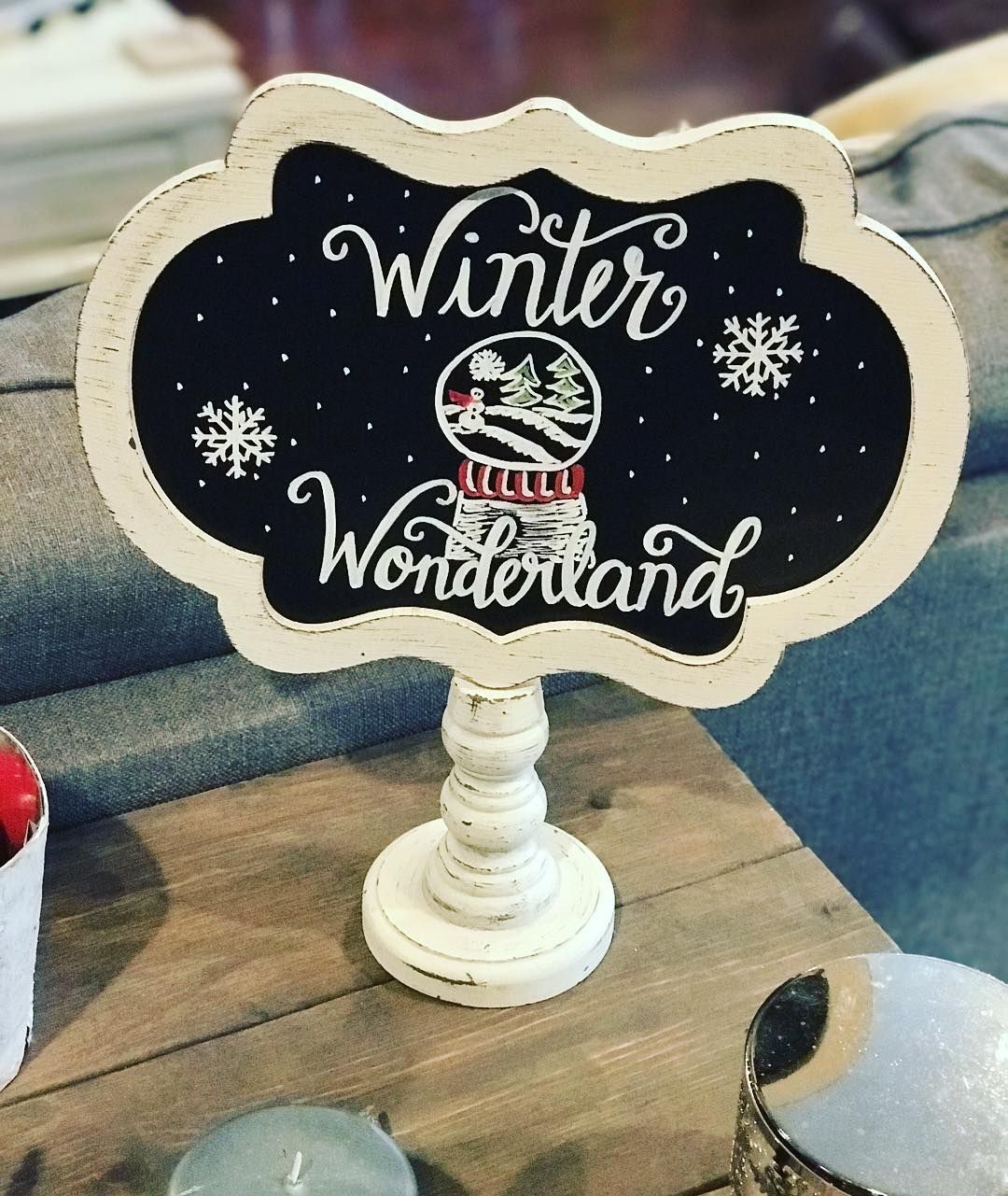 Charming Winter Wonderland Chalkboard