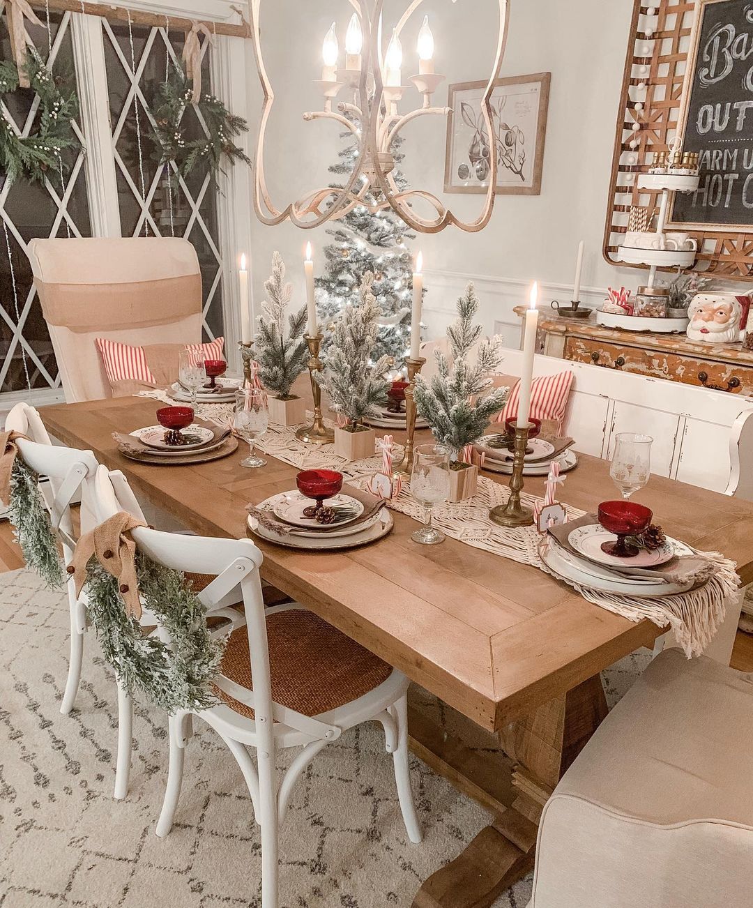 Festive Rustic Dining Charm