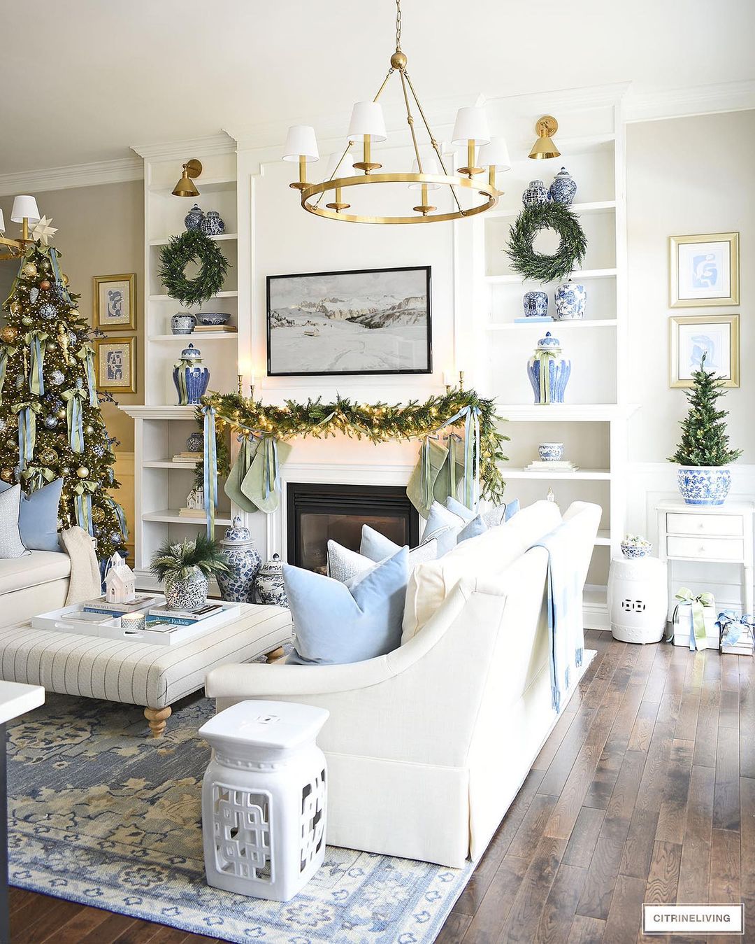 Elegant Blue and White Christmas: A Fresh Twist on Holiday Decor