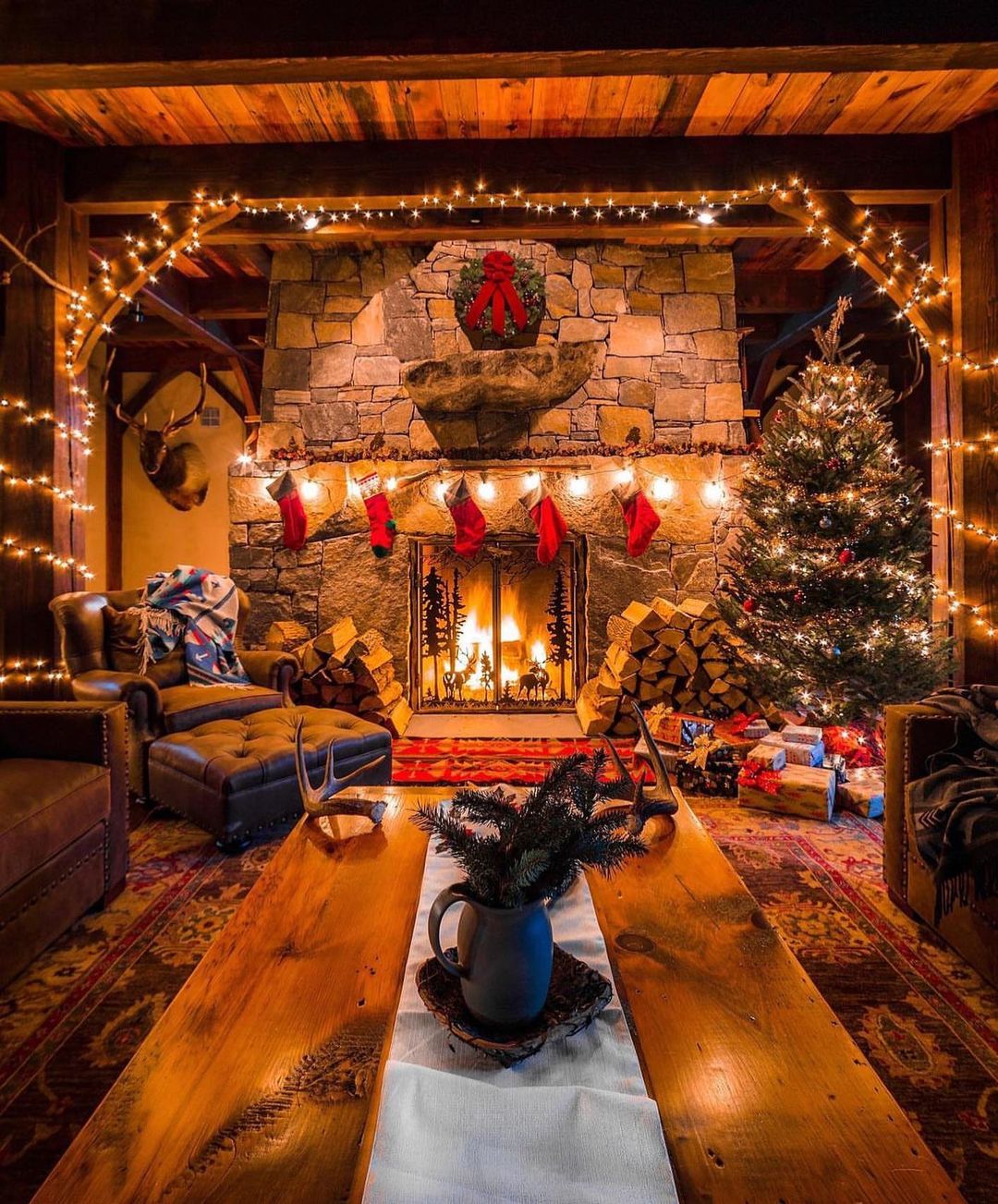 Rustic Cabin Christmas Glow