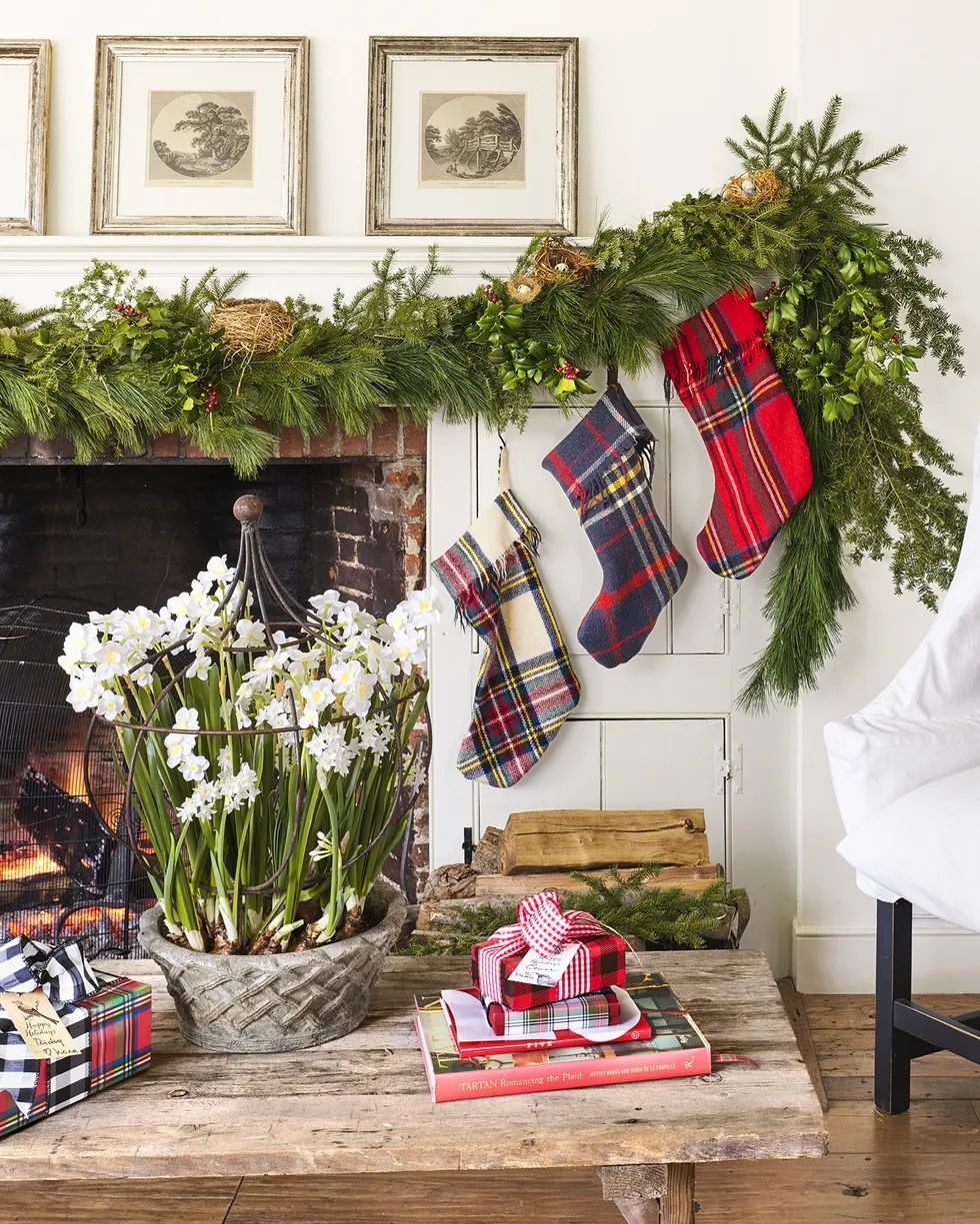 Plaid and Greenery Festive Charm