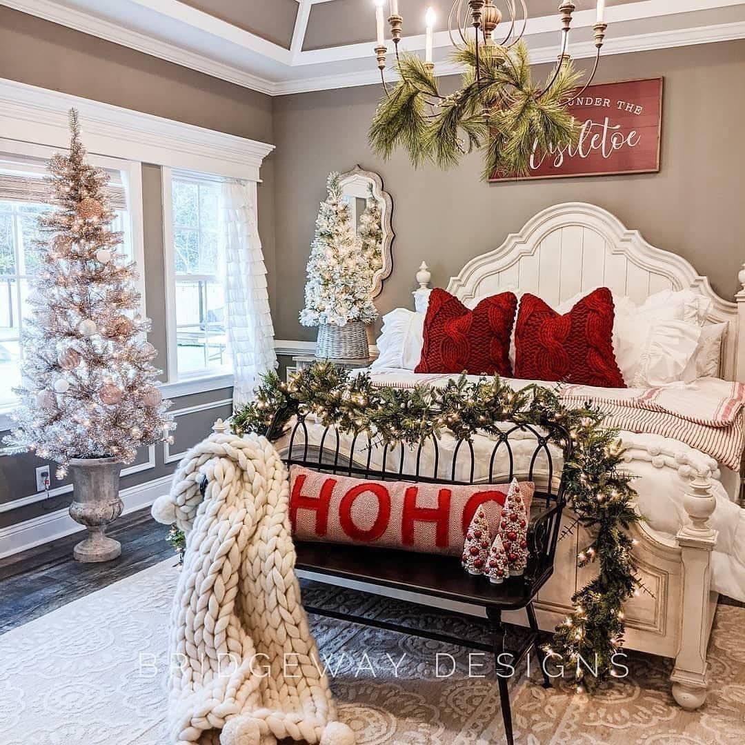 Whimsical Christmas Bedroom Bliss