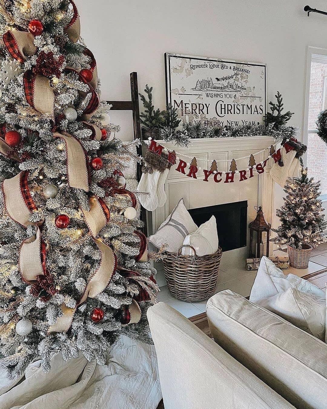 Burlap and Cozy Christmas