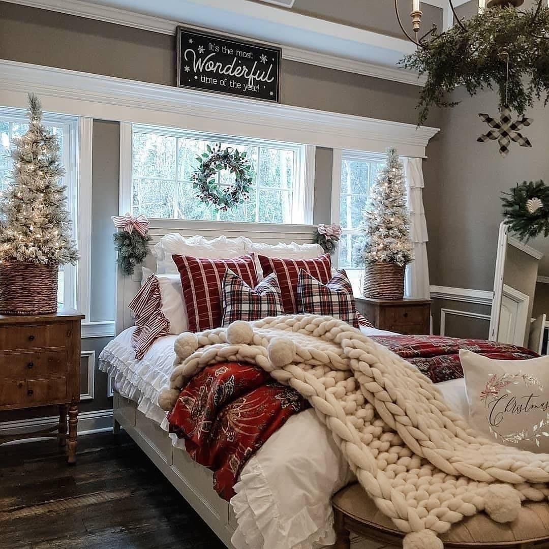 Plaid and Pom-Pom Cozy Christmas