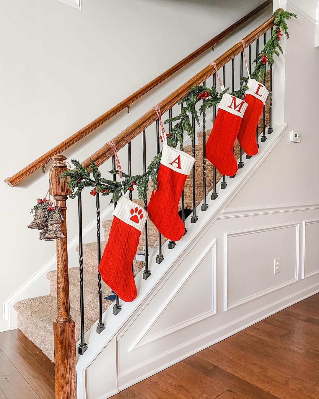 Festive Stocking Staircase