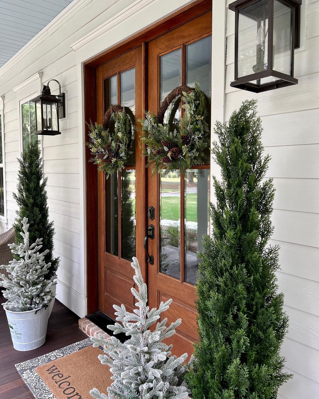 Timeless Holiday Porch Welcome