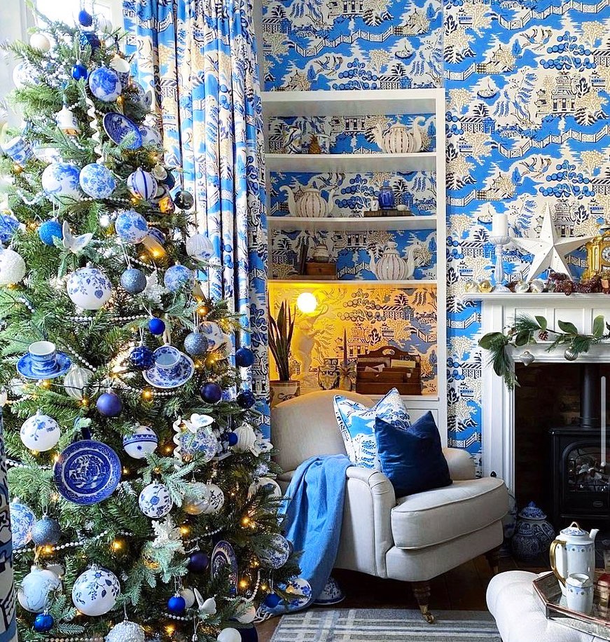 Blue China Holiday Magic