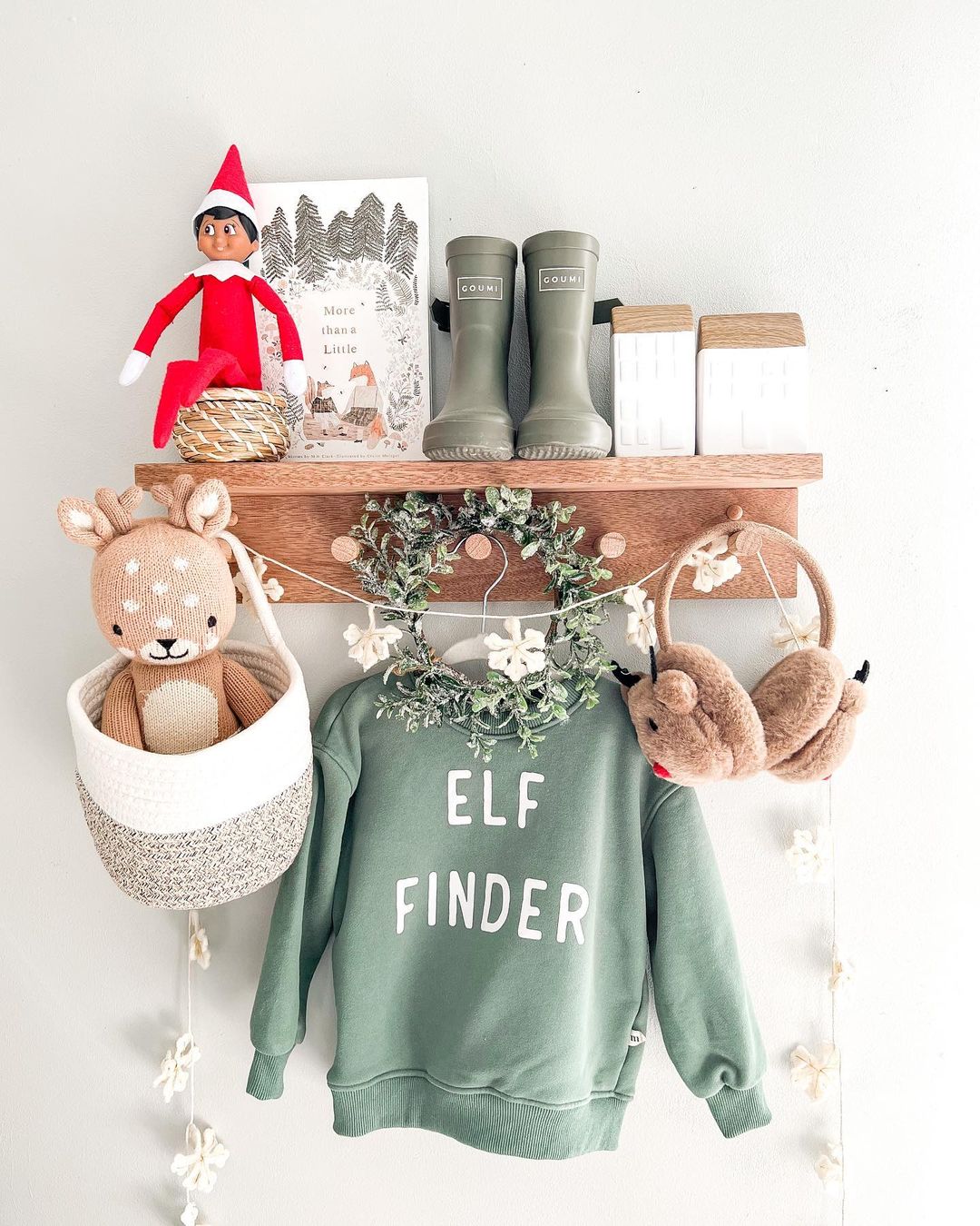 Whimsical Elf Holiday Setup