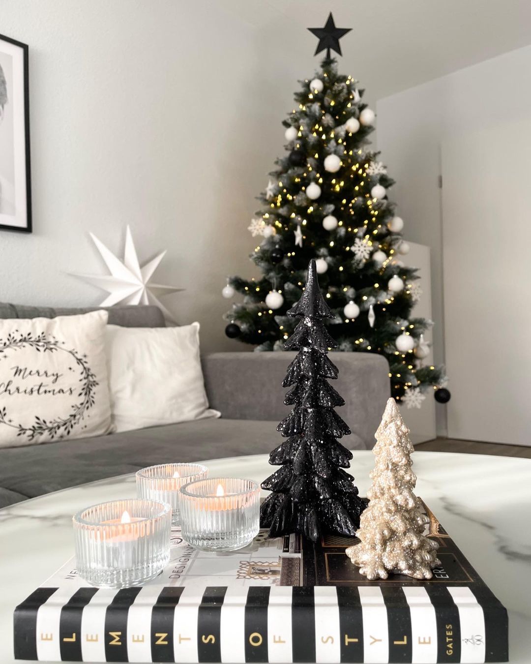 Monochrome Christmas Elegance