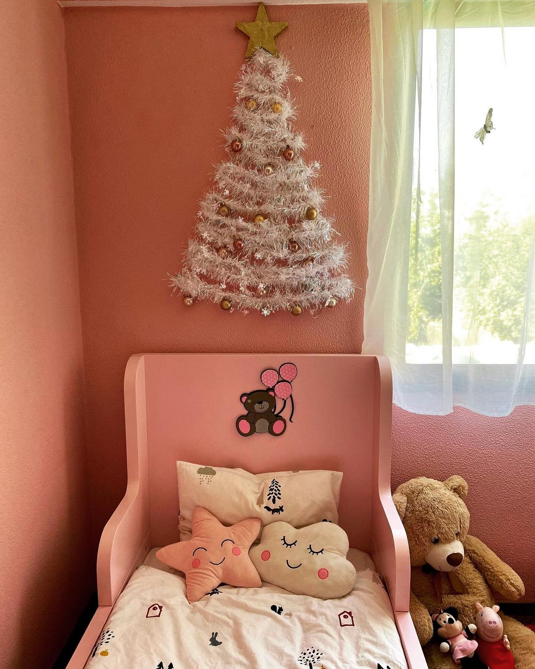 Whimsical Pink Christmas Nook