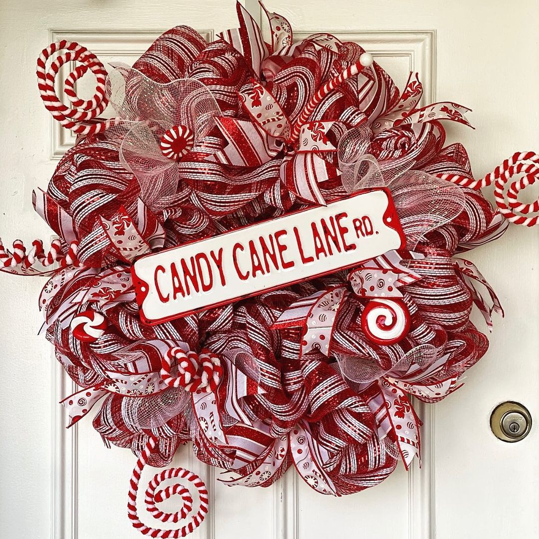 Spiraled Candy Cane Lane