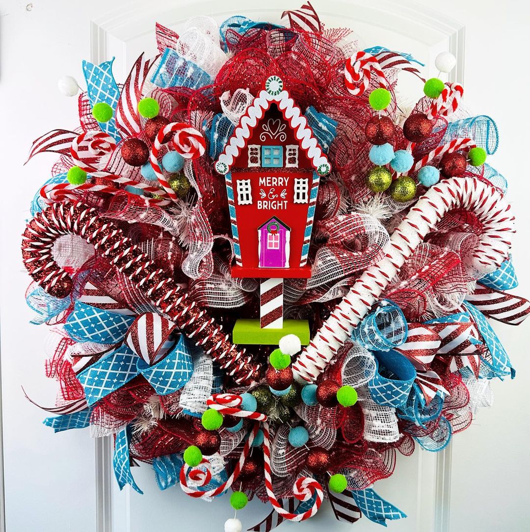 Merry and Bright Candy Wreath