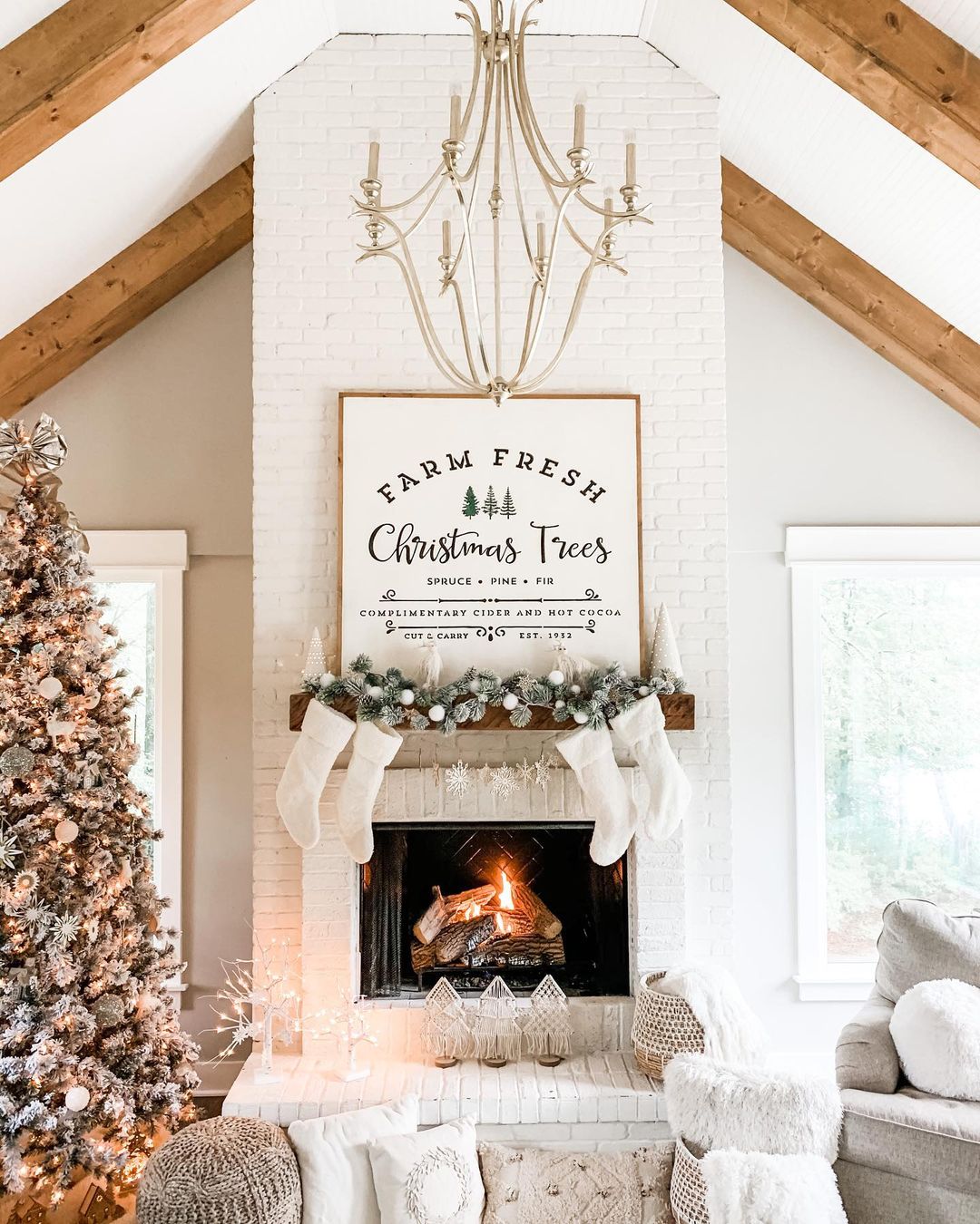 Farmhouse Cozy and White Christmas